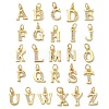 Brass Micro Pave Cubic Zirconia Charms KK-I382-03G-1