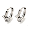316 Surgical Stainless Steel Hoop Earrings EJEW-D096-13B-AS-1