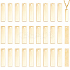 30Pcs 201 Stainless Steel Rectangle Stamping Blank Tag Pendants STAS-UN0056-61-1