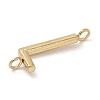 304 Stainless Steel Letter Connector Charms LS-STAS-M108-01G-12-2