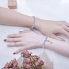 4Pcs 4 Style Natural Malaysia Jade & Synthetic Citrine Stretch Bracelets Set with Glass Beaded BJEW-SW00105-03-4