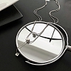 Non-Tarnish 304 Stainless Steel Round Snake Chains Double Layer Necklaces BJEW-K257-03P-6