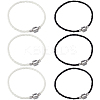 20Pcs 2 Colors Imitation Leather European Style Bracelet Making MAK-SC0001-29-1