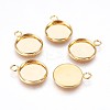 304 Stainless Steel Pendant Cabochon Settings LS-X-STAS-P220-11G-01-1