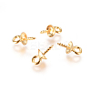 304 Stainless Steel Cup Pearl Peg Bails Pin Pendants STAS-F227-47C-G-1