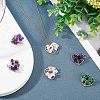 12Pcs 3 Styles Natural Gemstone Pendants FIND-FH0004-67-5