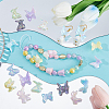 50Pcs 10 Colors Luminous UV Plating Rainbow Iridescent Acrylic Beads TACR-SC0001-29-4