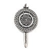 304 Stainless Steel Big Pendants STAS-V008-09AS-1