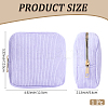 Corduroy Cloth Cosmetic Zipper Bags AJEW-WH20017-50G-2