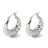 Brass Hoop Earrings for Women EJEW-D094-01P-1