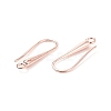 Eco-Friendly Brass Earring Hooks Findings KK-M157-03RG-NR-3