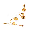 Brass Clip-on Earring Findings WG21877-08-1