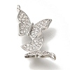 Brass Micro Pave Cubic Zirconia Pendants KK-K389-033P-2