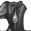 Gemstone Tassel Chandelier Earrings EJEW-JE07176-02-4