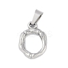 Non-Tarnish 304 Stainless Steel Pendants STAS-F235-01P-O-1