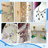 120Pcs 20 Colors Glass Pendant PALLOY-PH01677-6