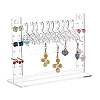 Coat Hanger Removable Acrylic Earring Displays EDIS-WH0041-02A-01-7