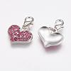 Alloy Rhinestone Pendants RB-C1386-A24P-2