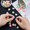 60Pcs 5 Colors Opaque Acrylic Beads OACR-FH0001-058-3