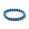 Synthetic Turquoise Jasper Bead Stretch Bracelets X-BJEW-K212-B-022-4