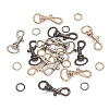 15Pcs 6 Colors Alloy Swivel Snap Hook Clasps FIND-TA0003-79-3