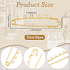 30Pcs Iron Brooch Findings  FIND-SC0020-46G-2
