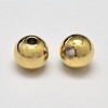 Rack Plating Brass Round Spacer Beads X1-KK-I601-4mm-G-RS-1