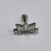 Flower Titanium Alloy Pave Cubic Zirconia Internally Threaded Labrets FS-WG35145-01-1