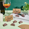 30Pcs Half Round Wood Name Card Holder AJEW-NB0009-27C-4