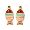 Ion Plating(IP) 304 Stainless Steel Enamel Charms LS-STAS-D018-04G-1