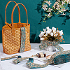 Rhombus Pattern Polyester Sequin Lace Ribbon OCOR-WH0078-391B-5