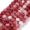 Natural Striped Agate/Banded Agate Beads Strands G-Z060-A01-B15-1