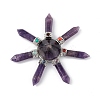 Chakra Natural Amethyst Energy Tower Pyramid G-L524-08P-01-1