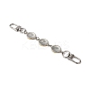 3Pcs 3 Styles Alloy Enamel Sport Ball Bag Extender Chains AJEW-BA00152-5