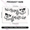 4Pcs 2 Colors PVC Cartoon Self Adhesive Car Stickers STIC-GF0001-34-2