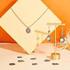 10Pcs 5 Style 304 Stainless Steel Pendant Rhinestone Cabochons STAS-UN0031-94-3