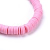 Handmade Polymer Clay Heishi Beads Stretch Bracelets BJEW-JB04250-M-5