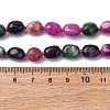 Natural Dyed Malaysia Jade Tumble Stone Nuggets Beaded Long Necklaces for Women NJEW-F340-A08-5