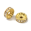 Brass Grade B Rhinestone Spacer Beads RSB039-B01G-1