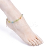 Glass Seed Beads Anklets X-AJEW-AN00286-03-4