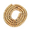 Electroplated Synthetic Non-magnetic Hematite Beads Strands G-H027-G01-03-3