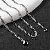 Non-Tarnish Unisex 304 Stainless Steel Curb Chain/Twisted Chain Necklaces X-STAS-D0002-34P-3