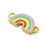 304 Stainless Steel Enamel Rainbow Connector Charms STAS-B085-32G-2