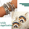 16 Strands 8 Colors Electroplate Transparent Glass Beads Strands EGLA-CD0001-04-6
