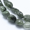 Natural Green Rutilated Quartz Beads Strands G-E483-49-3