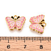 304 Stainless Steel and Enamel Glitter Powder Pendants STAS-T064-85G-01-3
