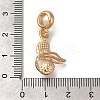 Rack Plating Alloy Crystal Rhinestone European Dangle Charms PALLOY-P307-16G-3