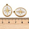 304 Stainless Steel Enamel Pendants STAS-I352-05G-01-3