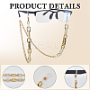 1Pc Acrylic with Alloy Oval Link Chains Neck Strap for Eyeglasses AJEW-CN0003-60A-5