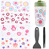 4Pcs 4 Styles UV Transfer Sticker for Glass Cup DIY-CN0003-02A-1